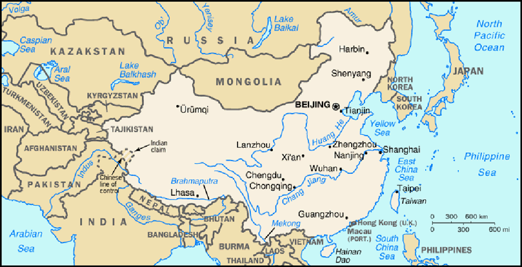 General Map of China (1996)