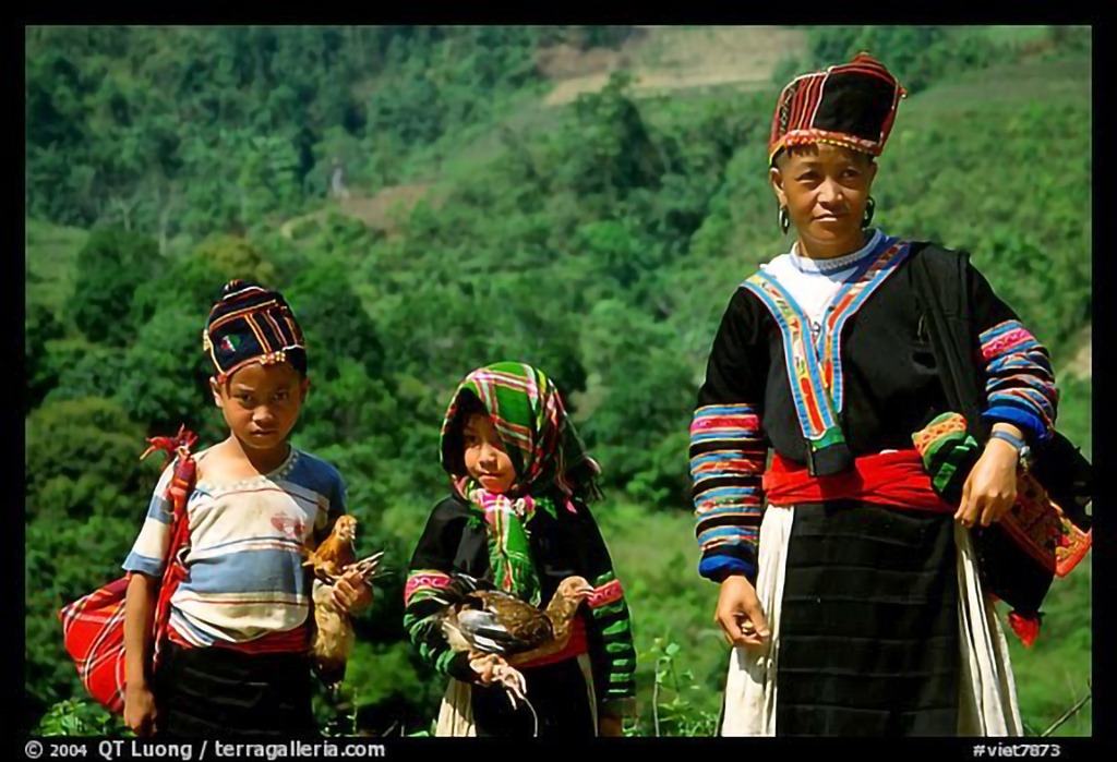 Hmong family near Lai Chau. Northwest Vietnam