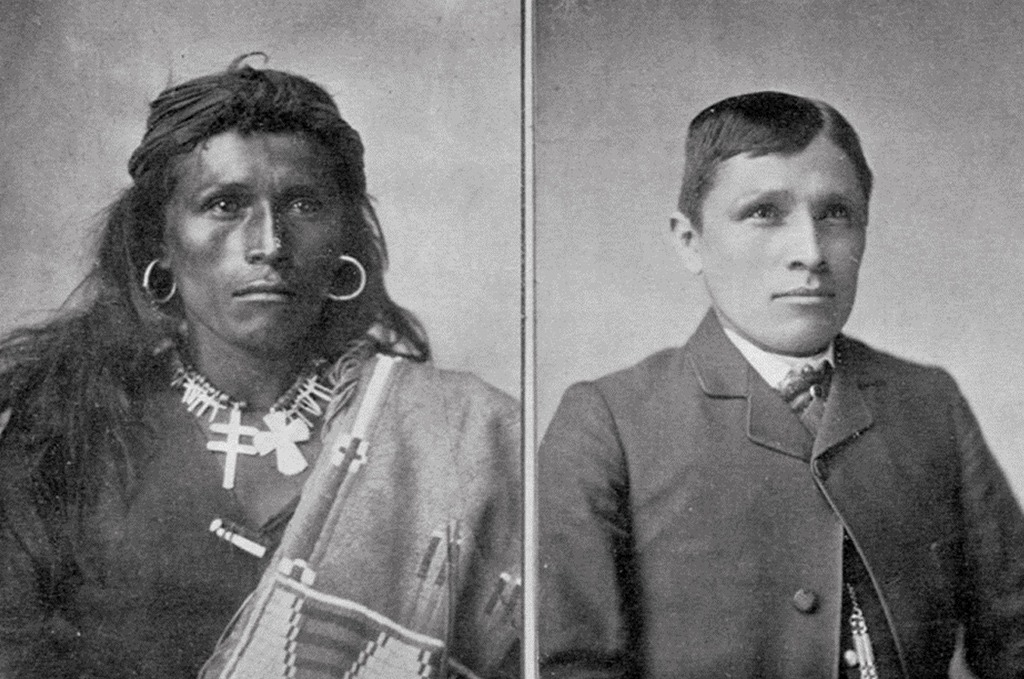 Navajo youth before re-education