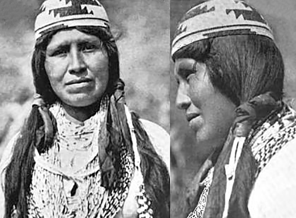 This is a Yurok, American Indian, woman from a publication by anthropologist Aleš Hrdlička in 1906.