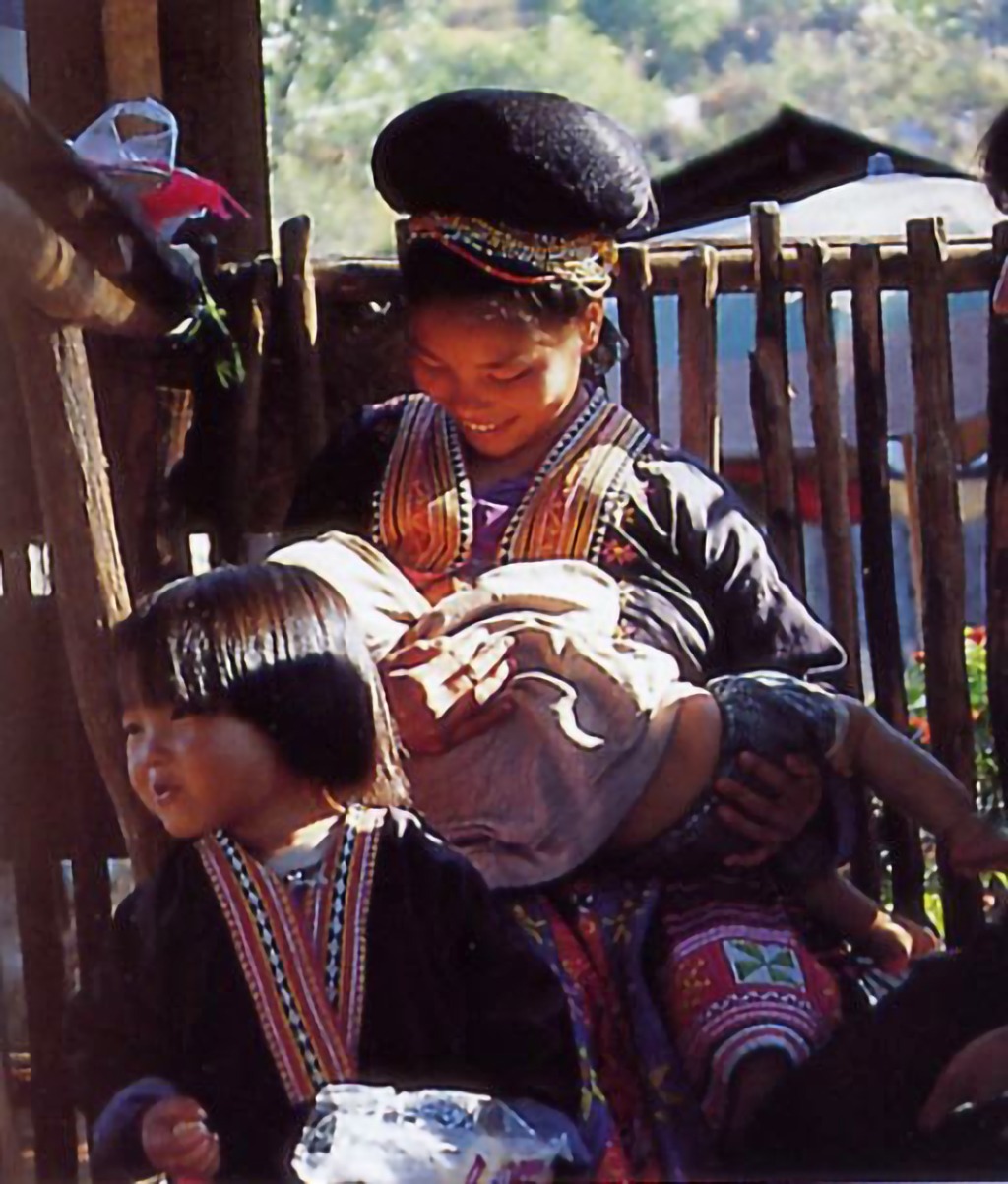 Hmong Family in Traditional Dress